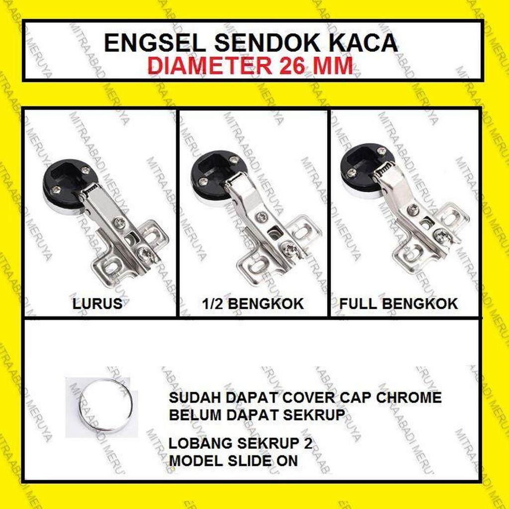 Engsel Sendok Kaca Engsel Lemari Kaca Chrome Etalase Kaca Engsel Kaca