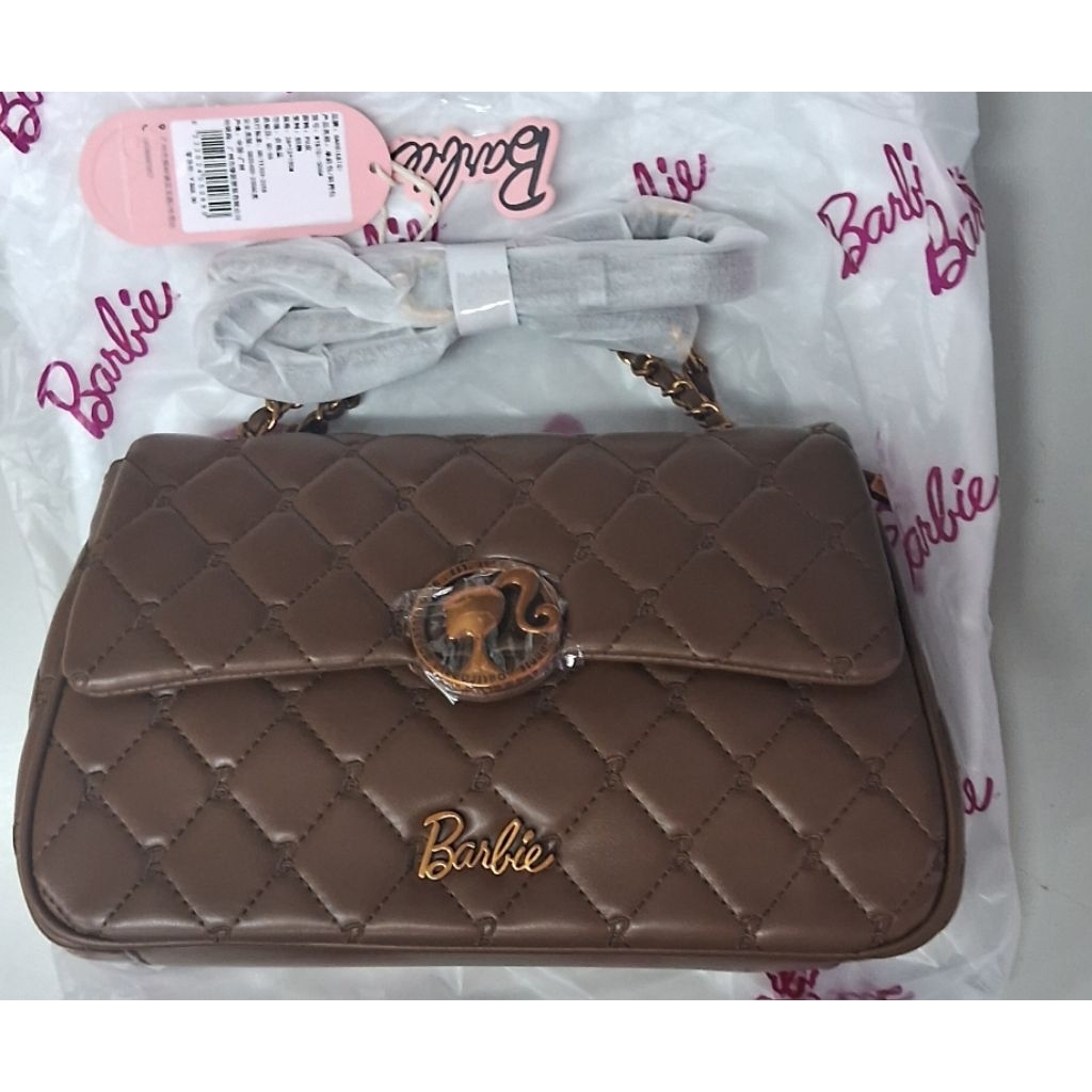 tas barbie nikmir coklat caramel/coklat muda