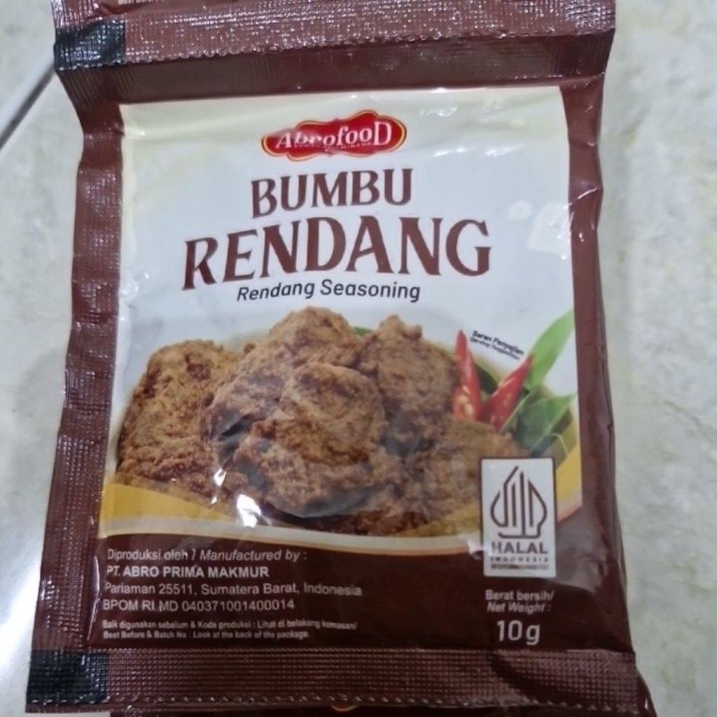 Bumbu Rendang Abrofood 10 gr