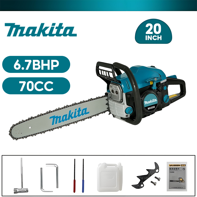 Makita 20inch Gergaji Mesin Chainsaw Mini 70CC Senso Chainsaw Gergaji Kayu Original