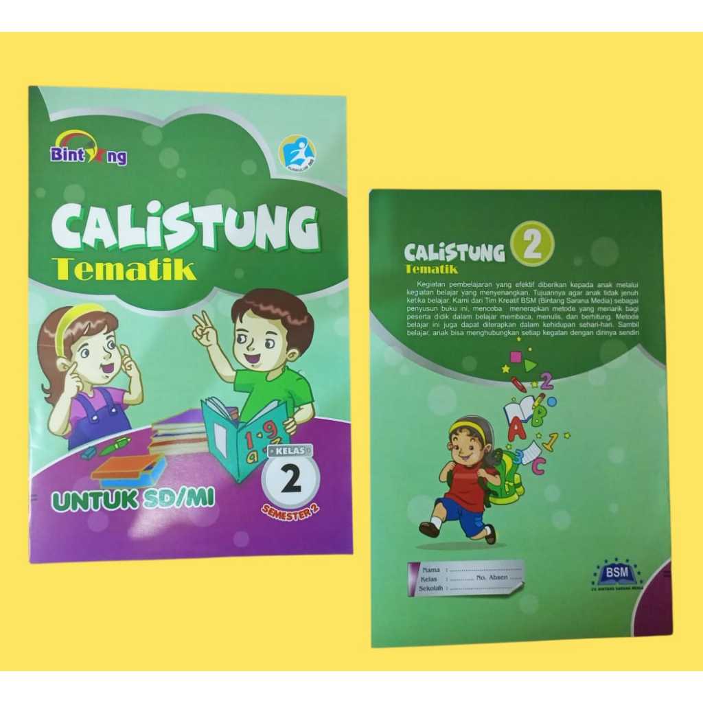 Calistung Tematik SD/MI Kelas 2 Semester 2 - BIntang