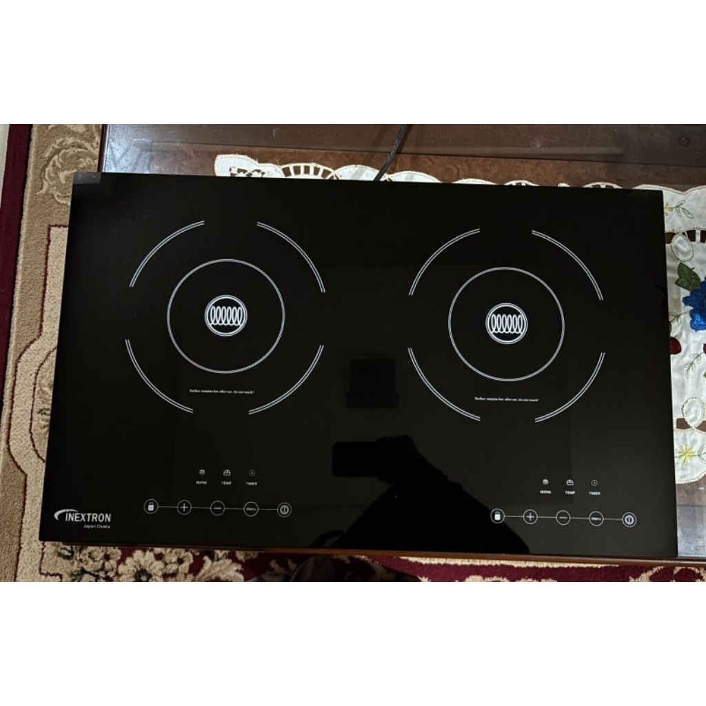 Kompor listrik merk inextron, induction cooker model IDC1320T, kompor tanam (khusus medan)