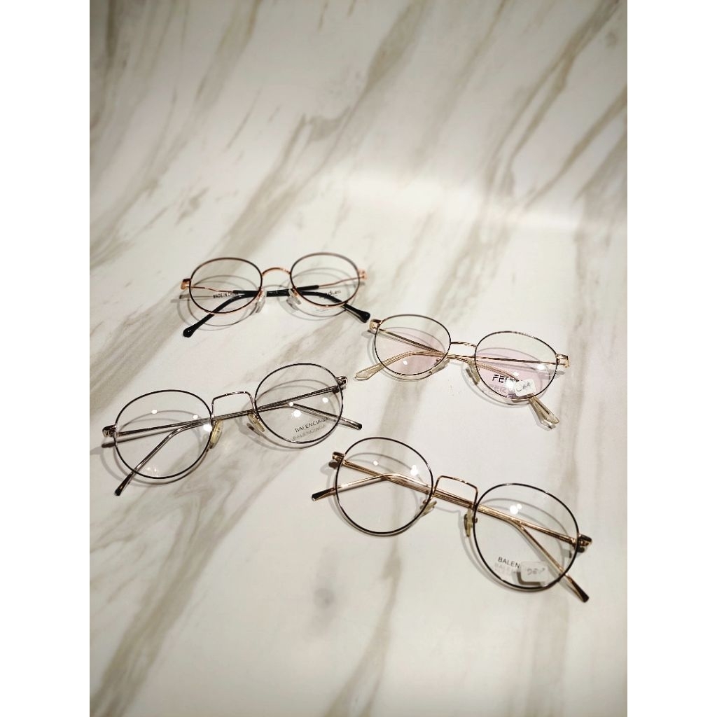 Kacamata Frame Bulat Titanium