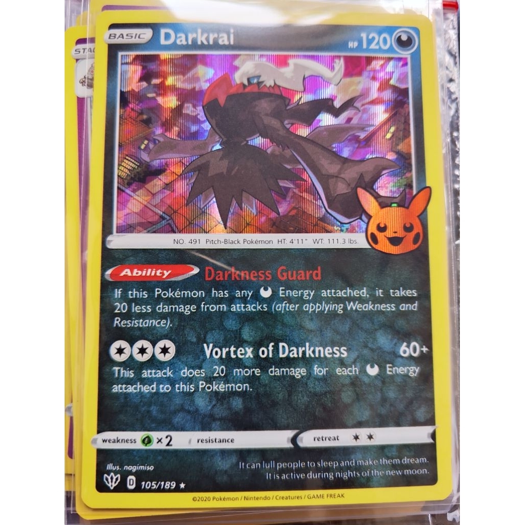 Pokemon TCG Darkrai holo trick or trade en