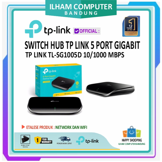 TP-LINK TL-SG1005D TP-LINK 5-Port GIGABIT SWITCH Hub 5 PORT