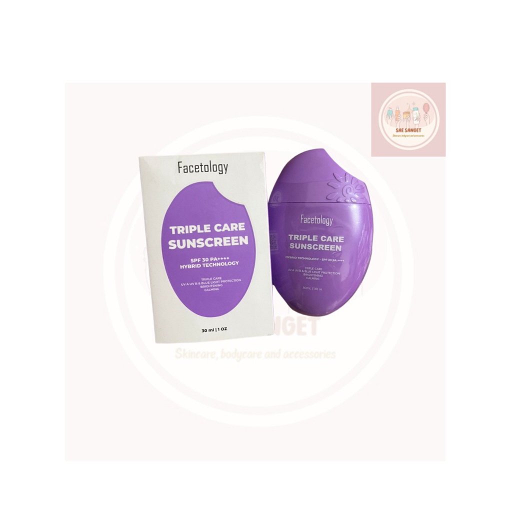 Facetology Triple Care Sunscreen Spf 30 PA++++  Facetology Sunscreen / Sunscreen Facetology