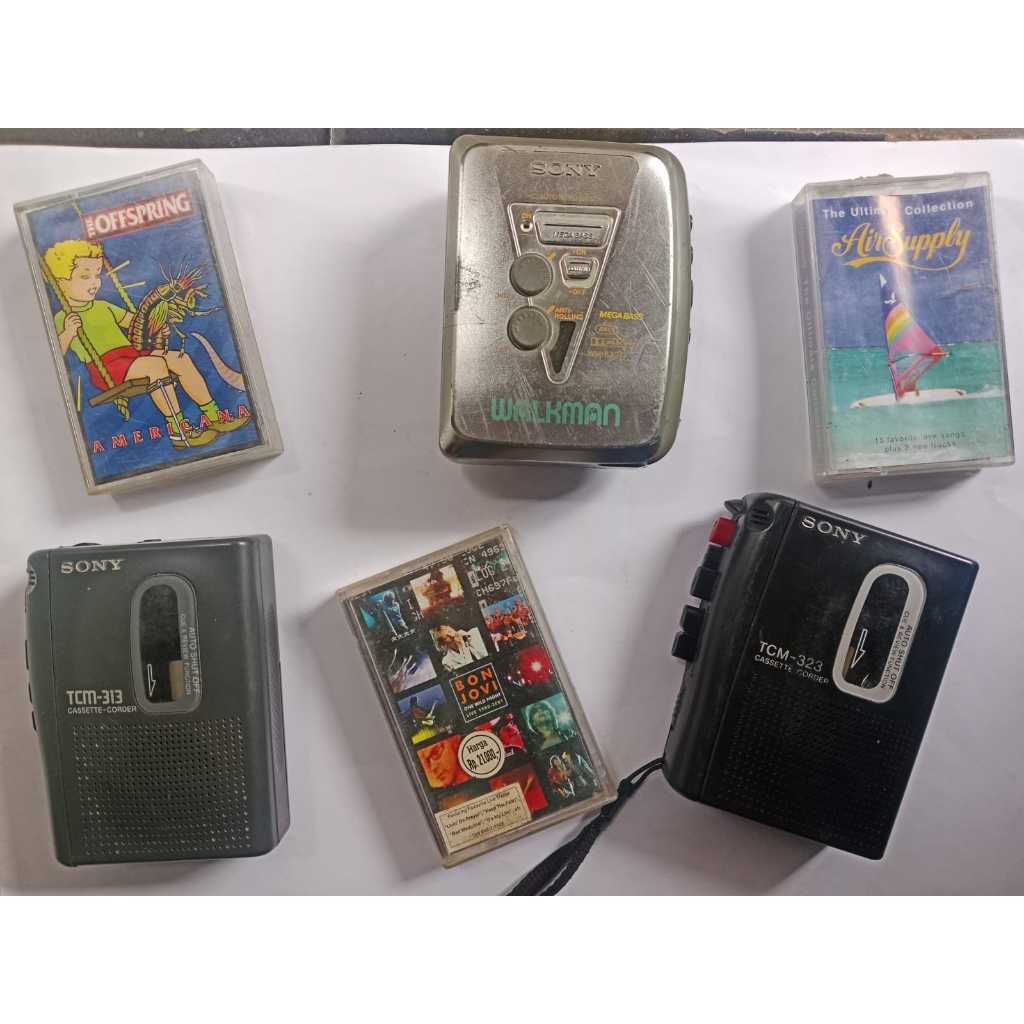 Walkman sony all in merk jadul vintage display off kanibalan