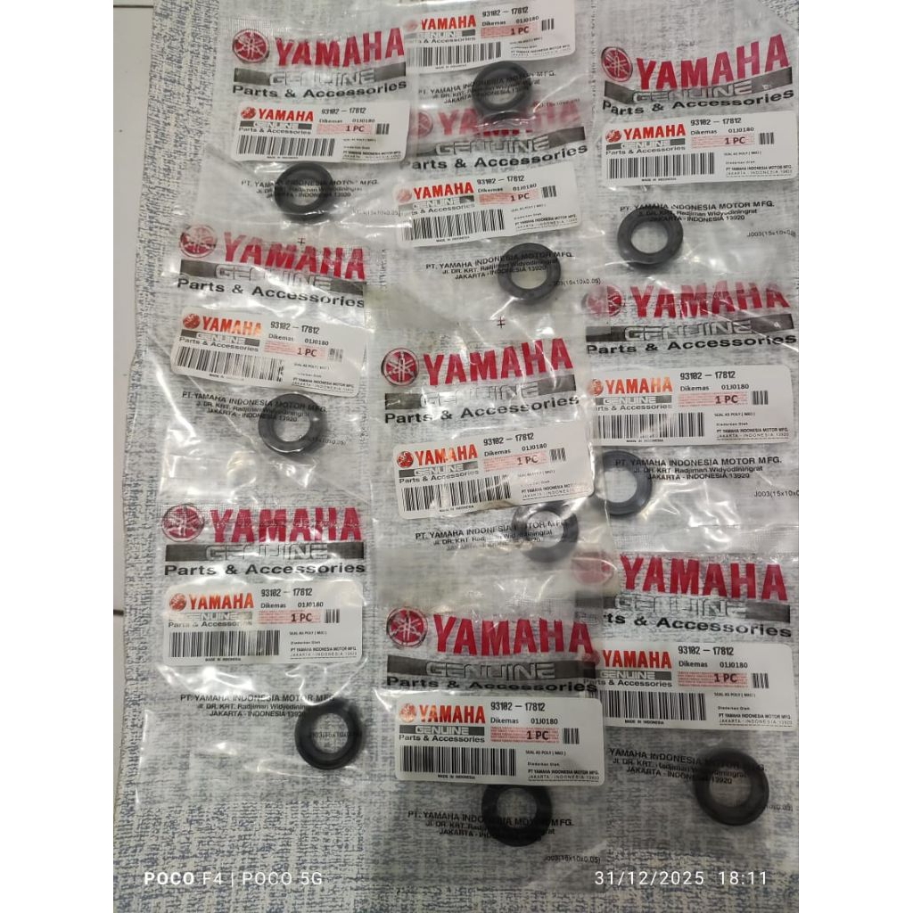 Paket Grosir Isi 10pcs, Sil As Fully Mio Sporty, Sil Pulley, Puli Mio Karbu, Mio Smaile, Mio soul  K