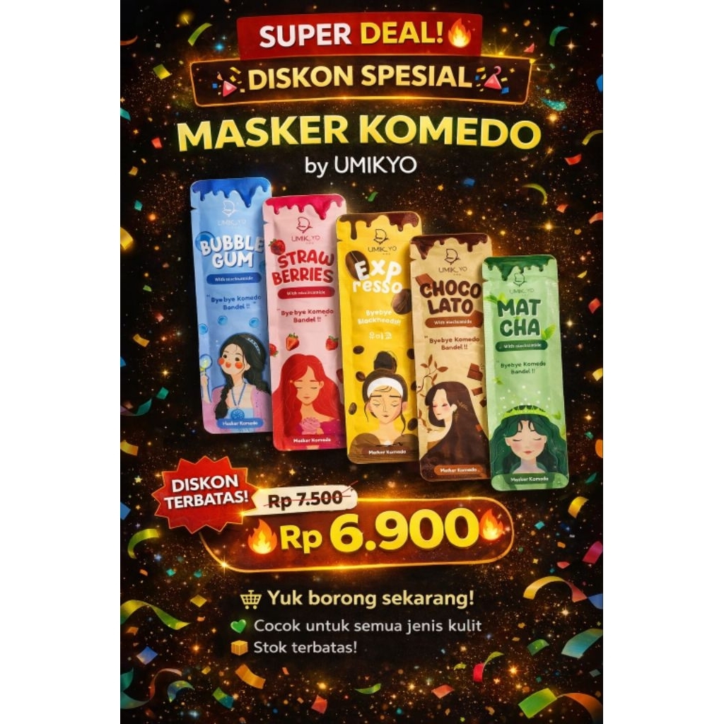 Terlaris Masker komedo Umikyo