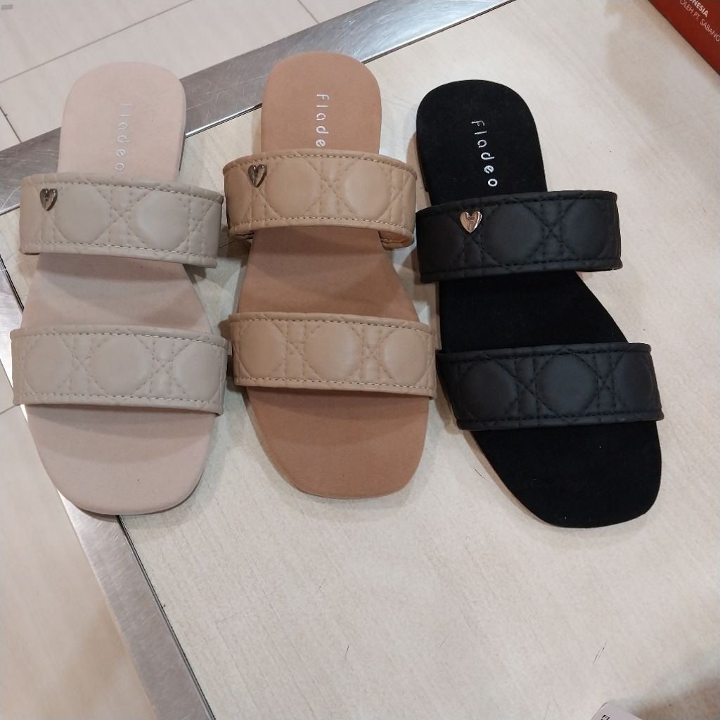 FLADEO sandal flat wanita ori