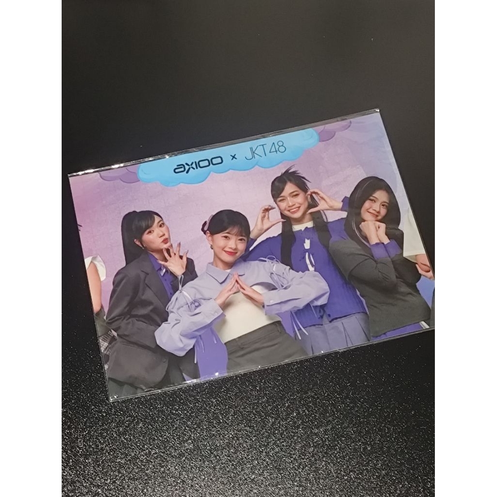 Postcard JKT48 X AXIOO Kathrina JKT48, Fiony JKT48, Christy JKT48, Marsha JKT48