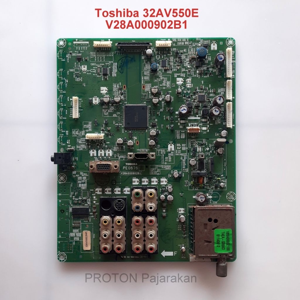 Mainboard LCD TV Toshiba Regza 32AV550E Mesin Matherboard V28A000902B1 V28A00090600 PE0676 DS-7405 M