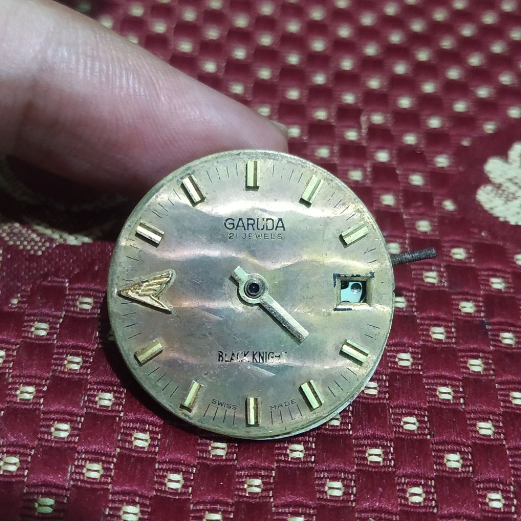 mesin jam tangan manual winding garuda black knight cal 1217-21