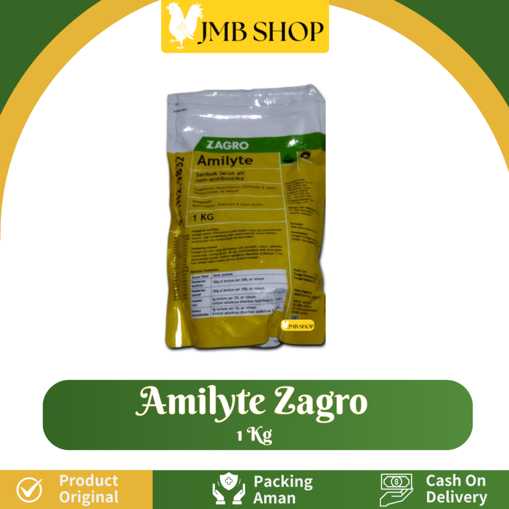 AMILYTE Zagro 1 kg SHS Vitamin Ayam Babi Suplemen Multivitamin Asam Amino Elektroliti