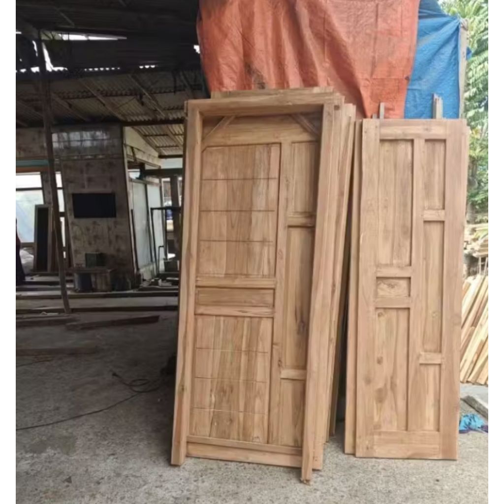 pintu 80x200 dan kusen mengikuti pintu
