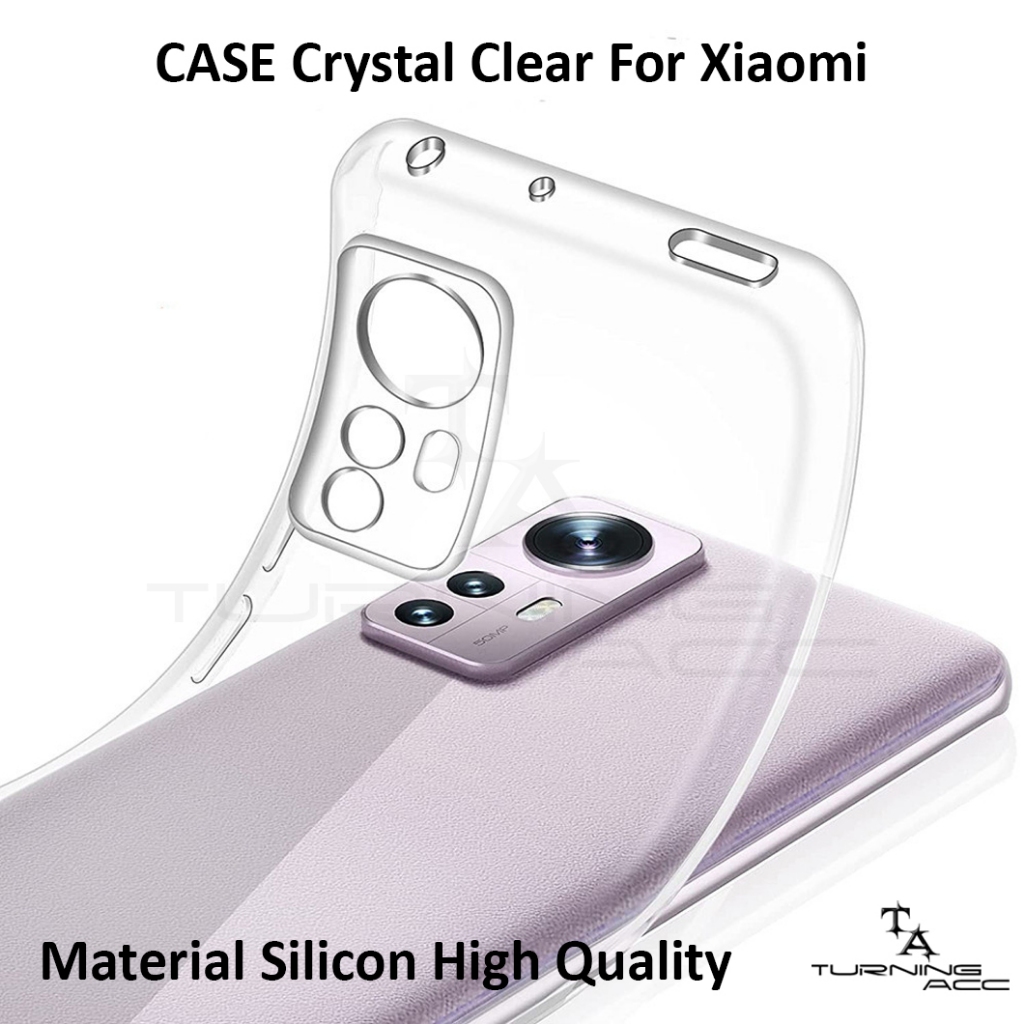 Softcase Crystal Clear 2mm Xiaomi Redmi Note 10S 11 12 13 14 / 4G / 5G / PRO / PRO+ PLUS - Casing Ul
