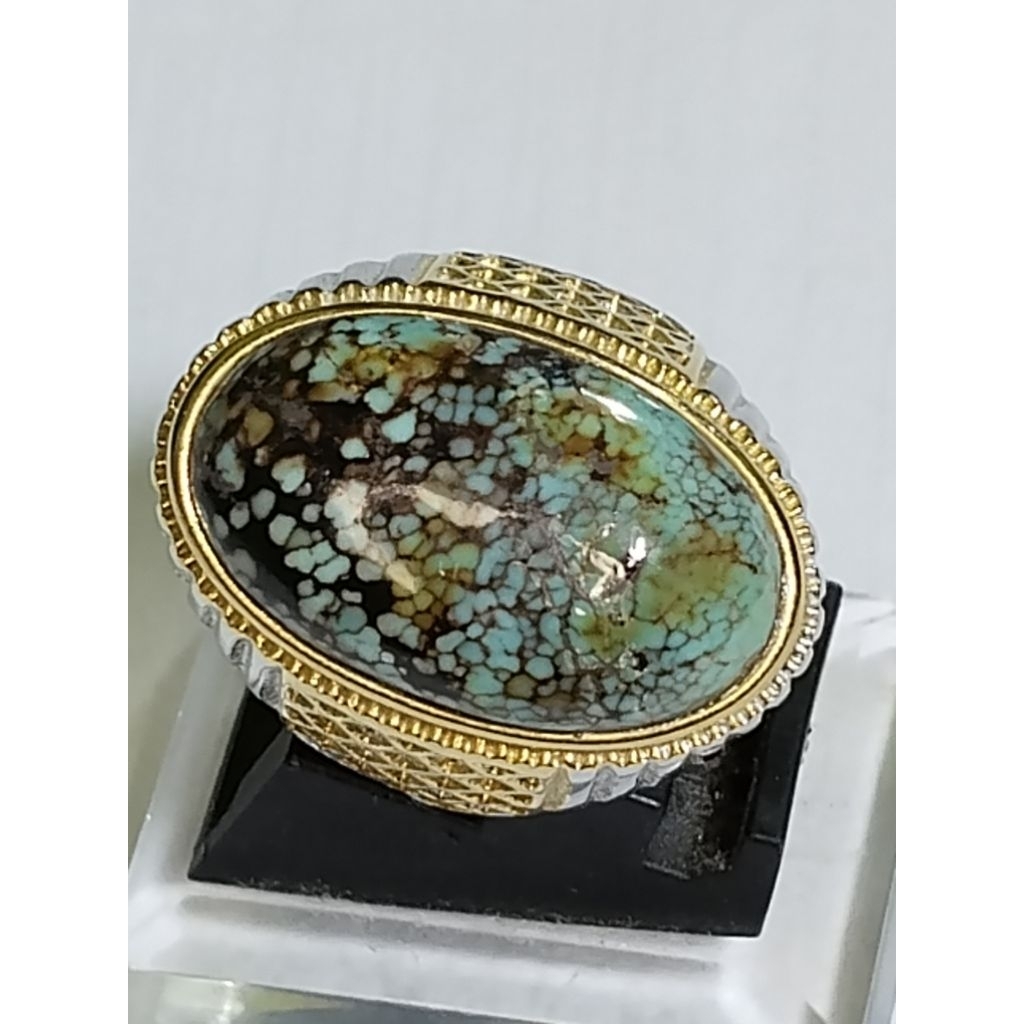 BATU AKIK PIRUS HUBEI/XINJIANG MOTIF BERAS WUTAH RING TITANIUM