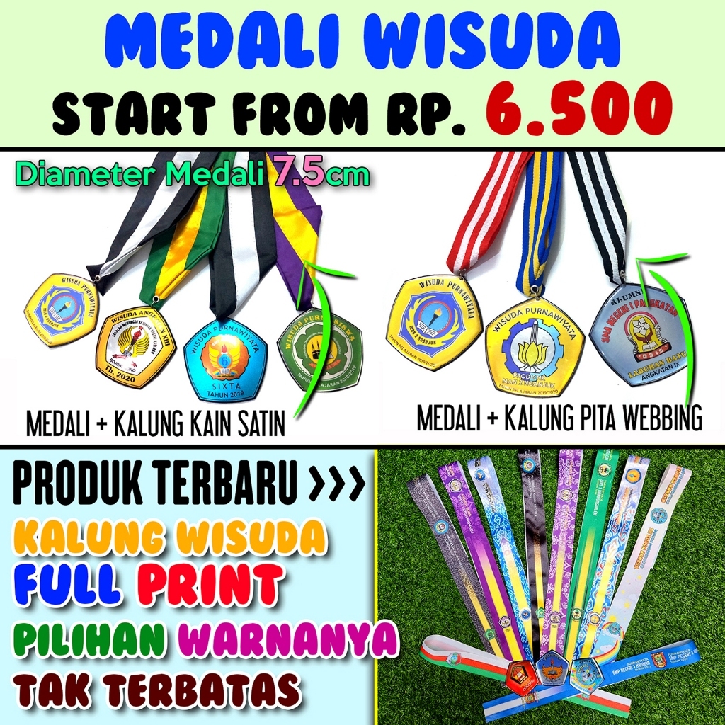 [NEW] Kalung Wisuda - Medali Wisuda - Gordon - Resin - Stainless