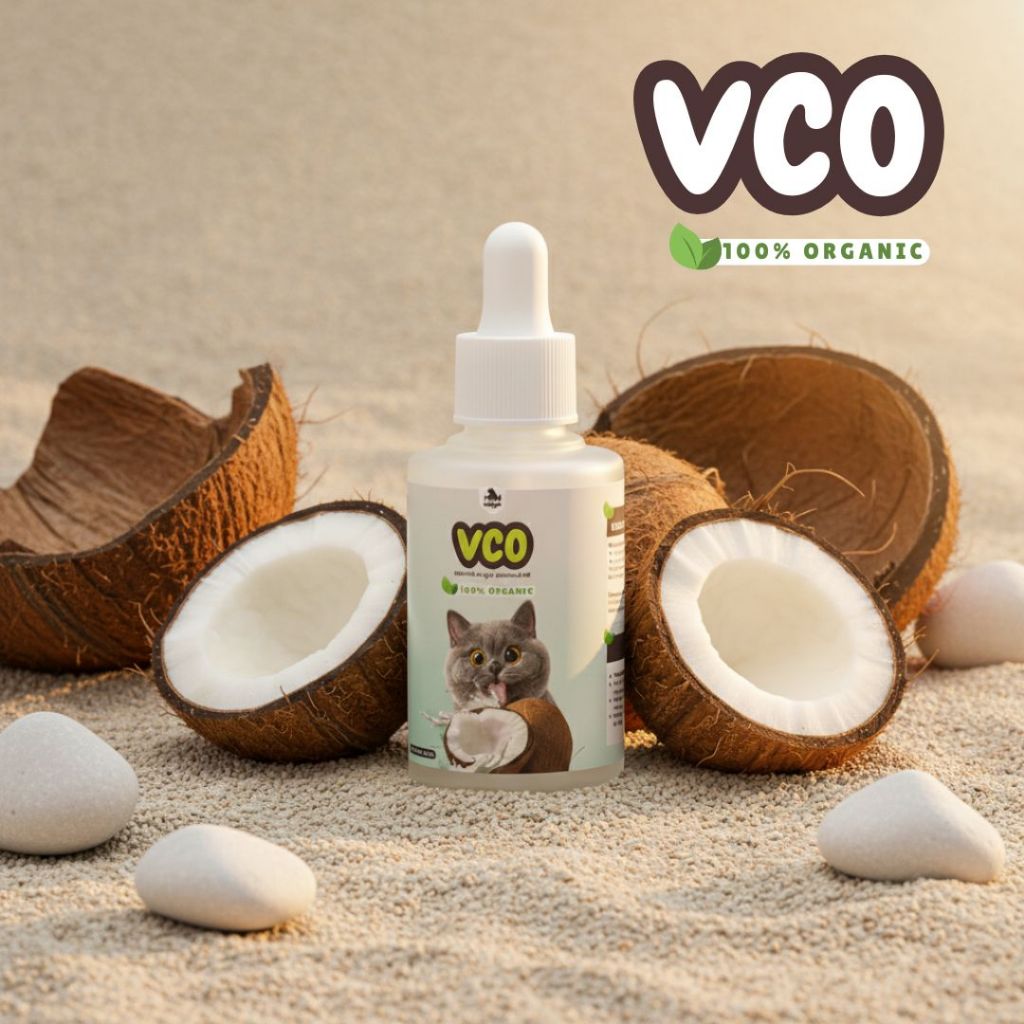 Extra Virgin Coconut Oil VCO Herbal Untuk Kucing Anjing