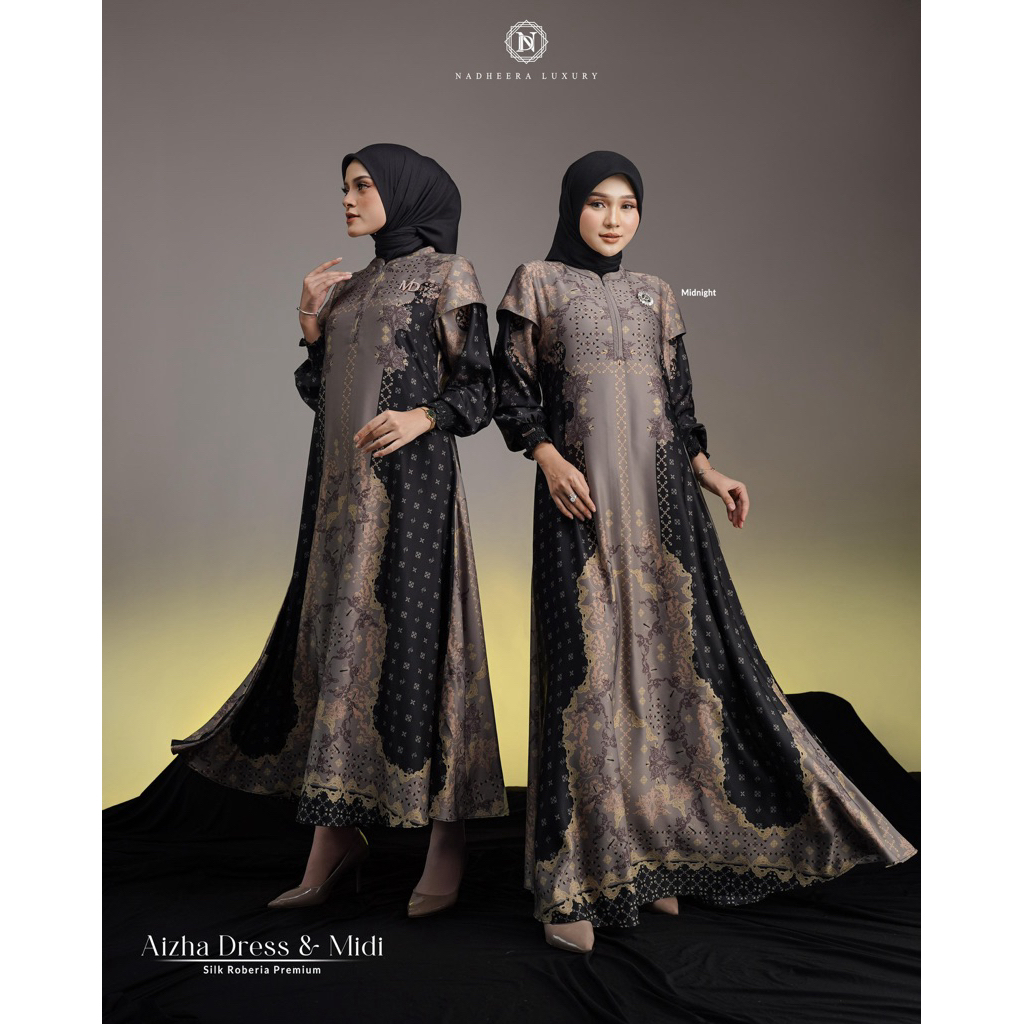 Aizha Midi & Dress by Nadheera Luxury Aizha Dress Nadheera Luxury Gamis Nadheera Luxury