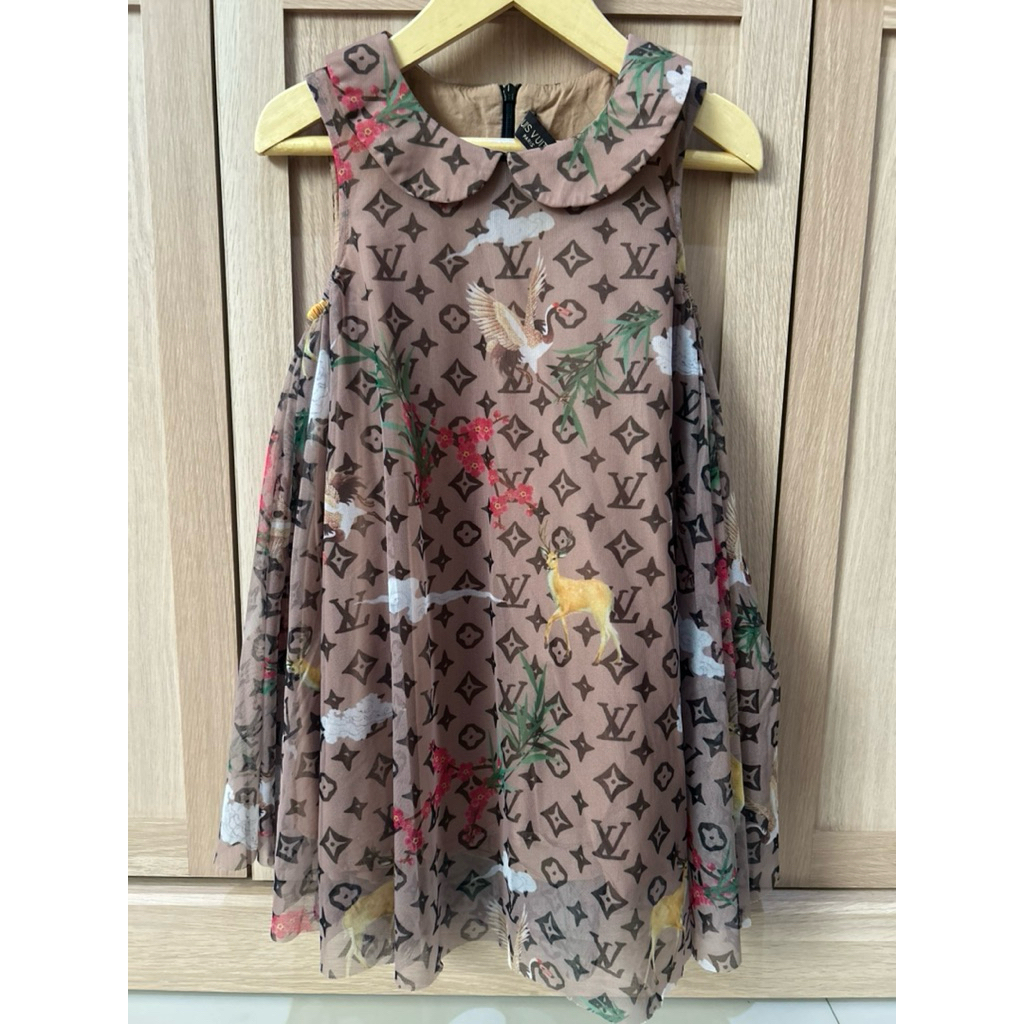 Dress mewah LV anak