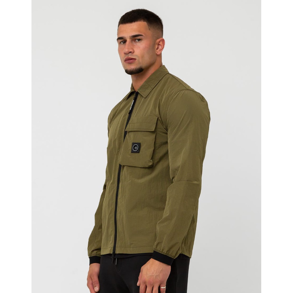 Marshall Artist Nevado Ripstop Nylon Overshirt Khaki