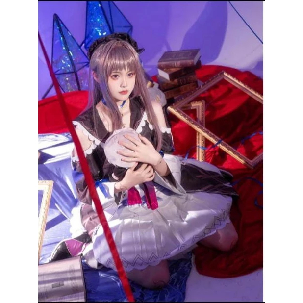 Costume Cosplay + Wig Manmei Herta Honkai Star Rail HSR Taobao