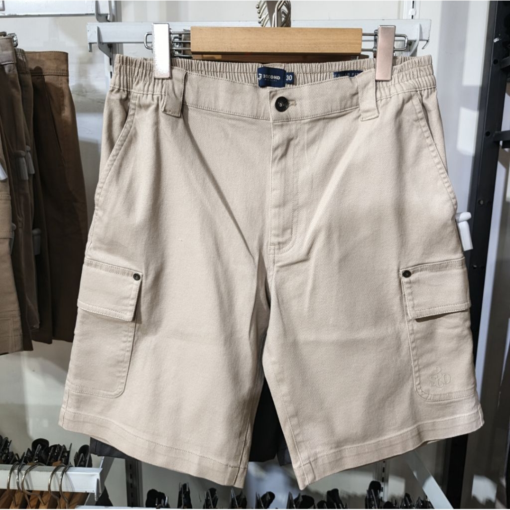 3Second Celana Cargo Pendek Pria Regular Fit 010825 Original
