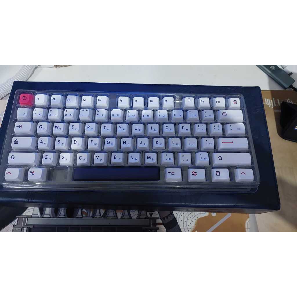 KEYCAP - KEYCAPS - XDA - KON MOMO - PBT - DYE SUB WHITE - Japanese Root - Hiragana Root