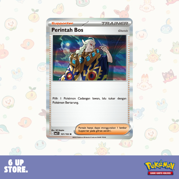 Perintah Bos (Ghetsis) - 101/103 - Kobaran Biru (MA2) - Pokemon TCG Indonesia
