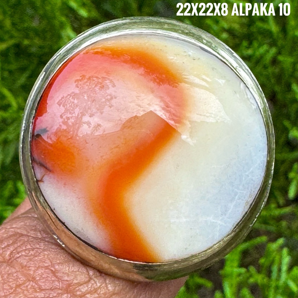 Cincin Batu Akik Natural Yin Yang