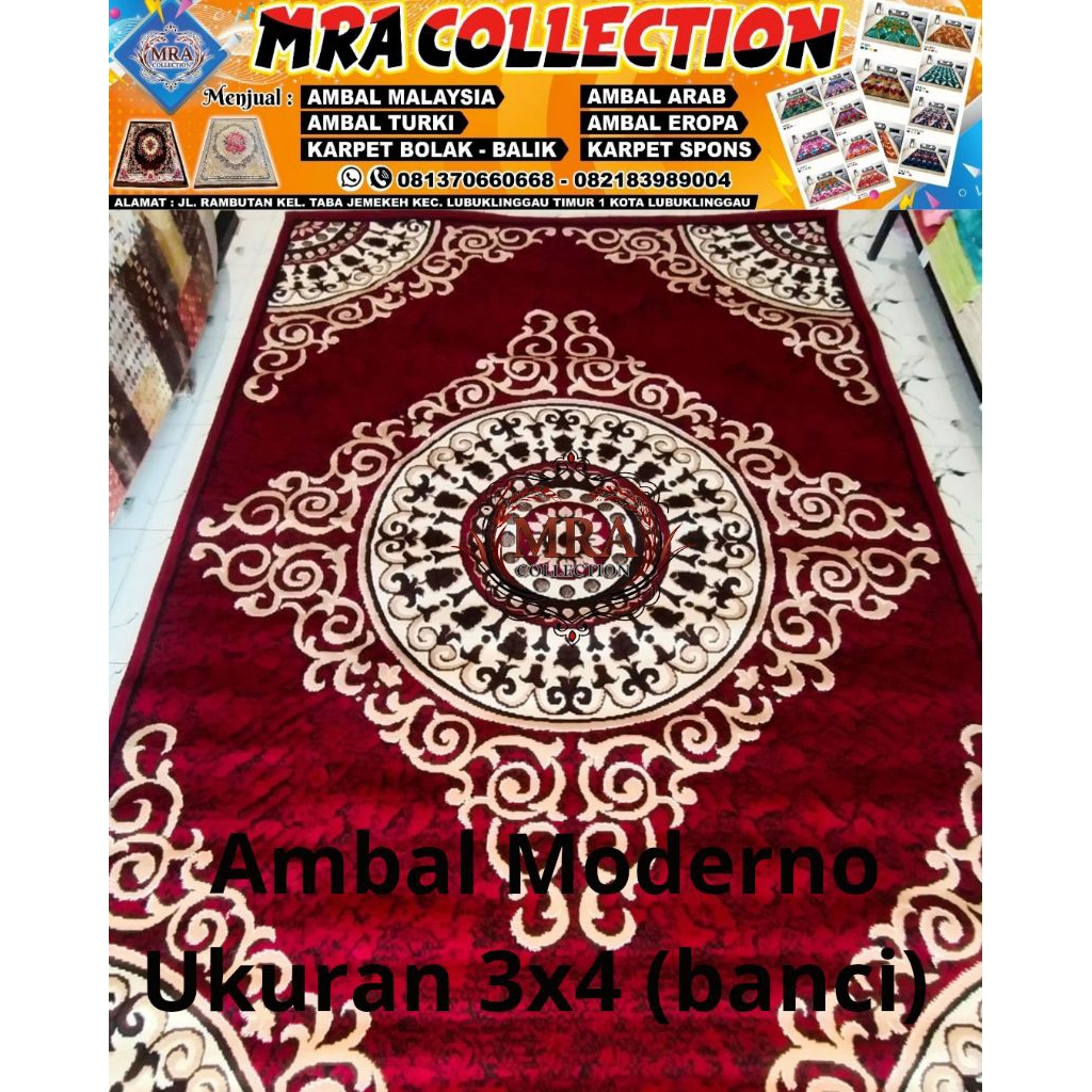 Karpet Moderno Ukuran 3x4 banci