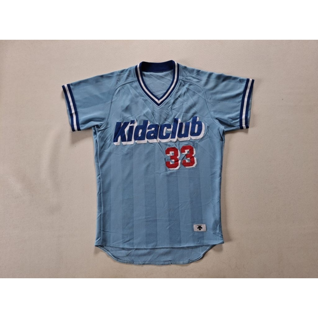 JERSEY VINTAGE BASEBALL KIDACLUB TAG BY DESCENTE ORIGINAL 100%