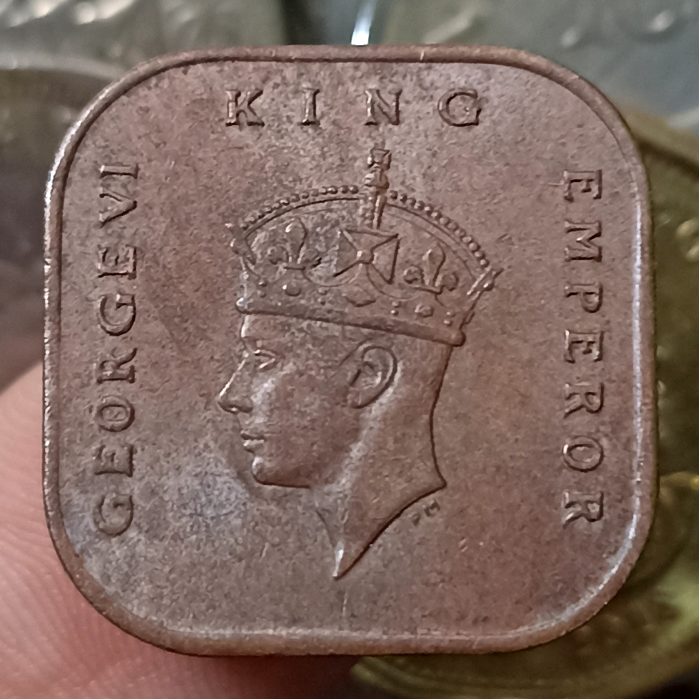 Koin Kuno Malaya (Malaysia) 1 Cent - George VI Tahun 1943