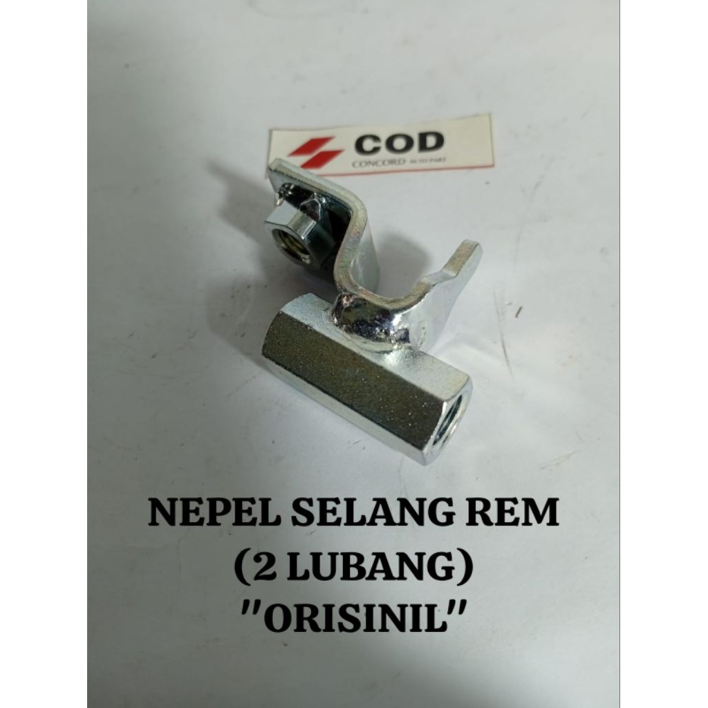NEPEL SELANG REM 10 MM (2 LUBANG)