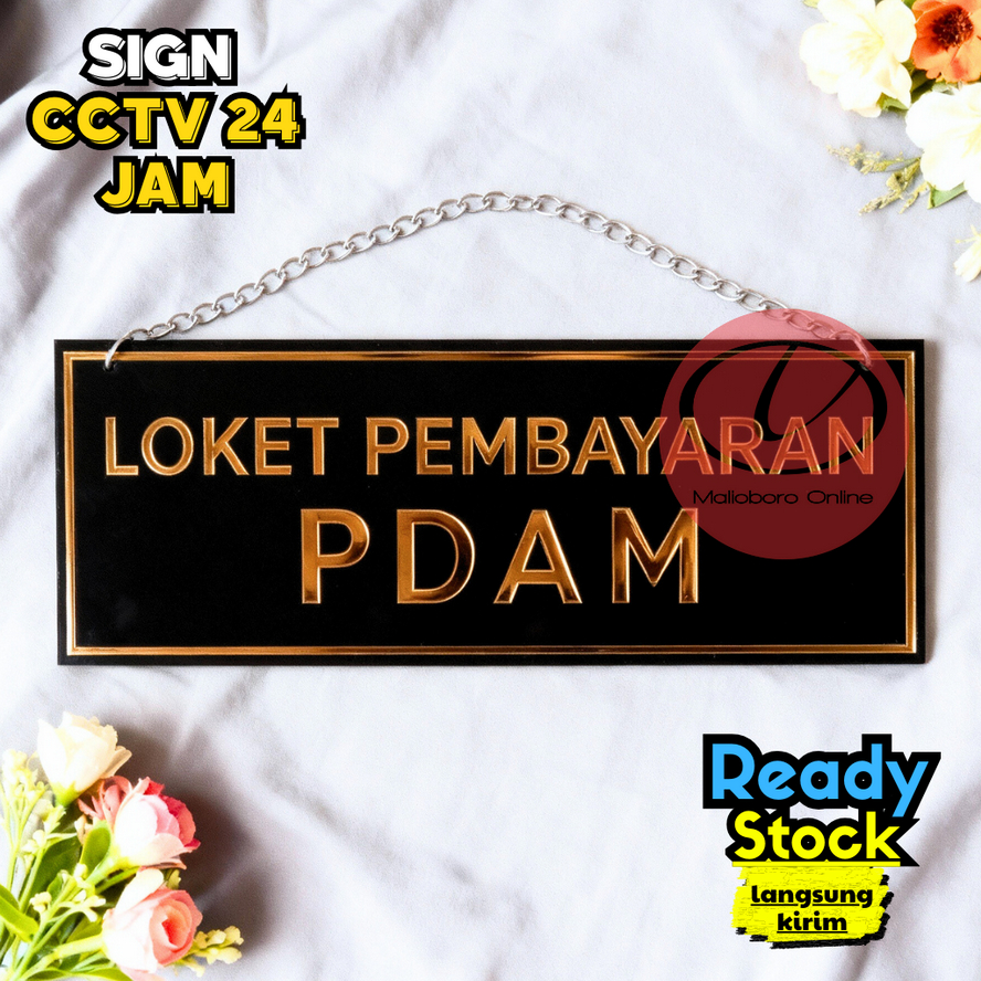 Tulisan Loket Pembayaran PDAM Atau Papan Sign Loket Pembayaran PDAM Formal