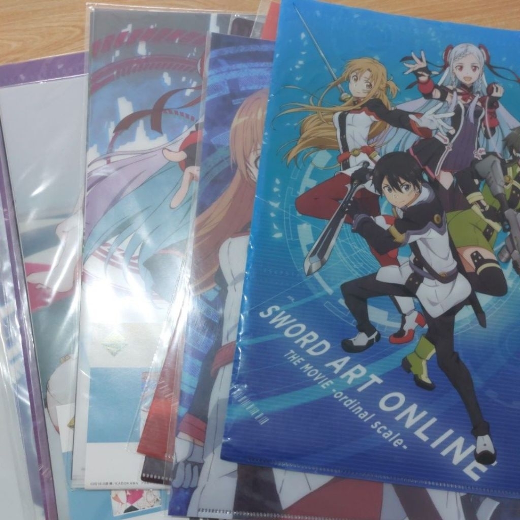 Random Clearfile Ichiban Kuji Sword Art Online Yuuki Asuna Kirigaya Kazuto Kirito Suguha Asada Sinon