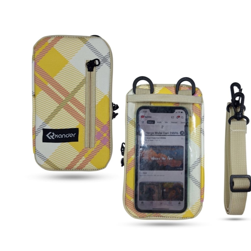 Tas Hp Selempang Wanita Touchscreen Gantungan Leher