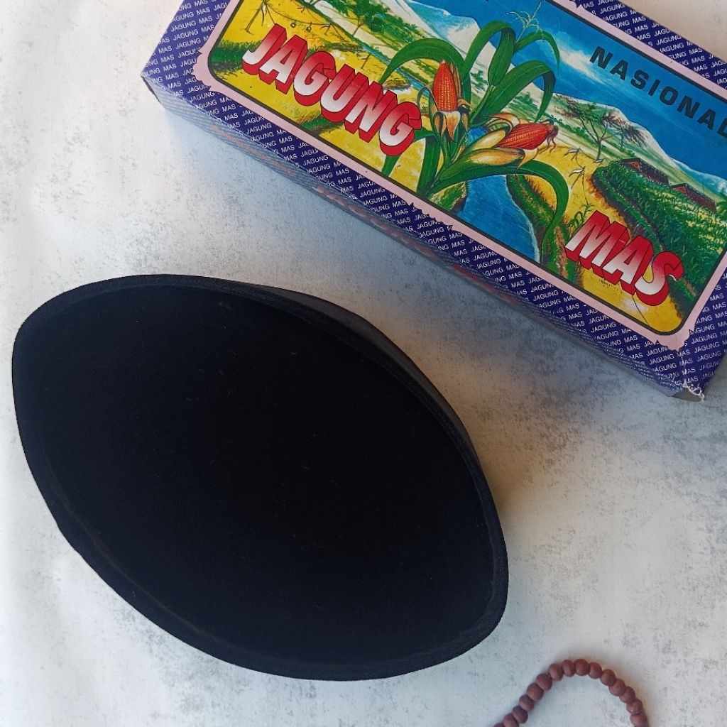 Songkok / Peci Hitam Polos "JAGUNG MAS" Nasional AC / Non AC 