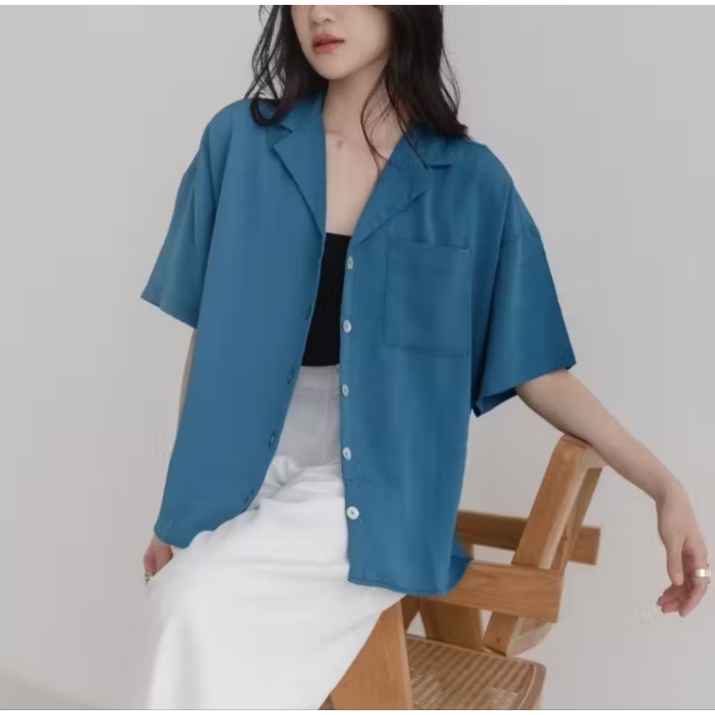 preloved Kemeja yeona crincle