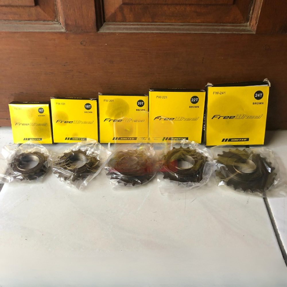 [ S.BIKE ] Freewheel / Gear Belakang Sepeda United 16T / 18T / 20T / 22T / 24T