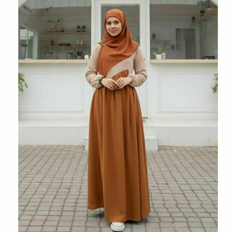 KYOKO DRESS BY AURORA HIJAB) // GAMIS KATUN SYARI //