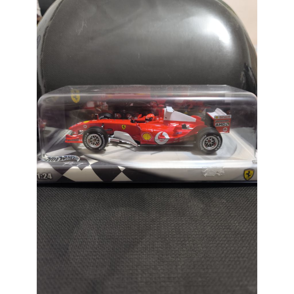 HotWheels Hot Wheels Diecast Formula 1 F1 Skala Scale 1:24 1/24 Michael Schumacher Ferrari No 1 2004