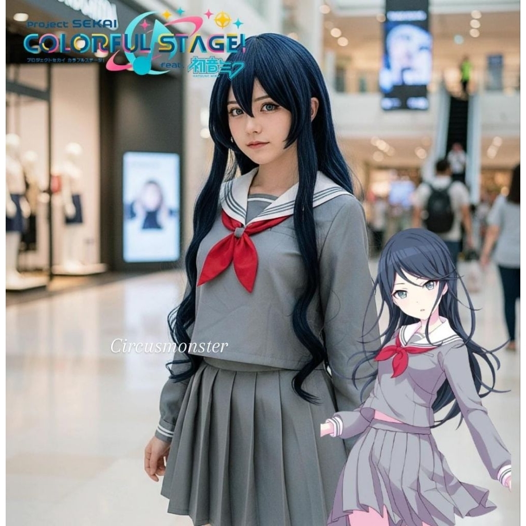 FULLSET COSPLAY Project Sekai Ichika Hoshino seifuku DENGAN WIG