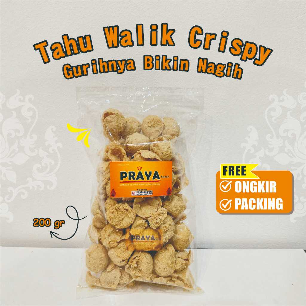 Keripik Tahu Bulat / Tahu Walik Crispy / Tahu Pong 200Gr