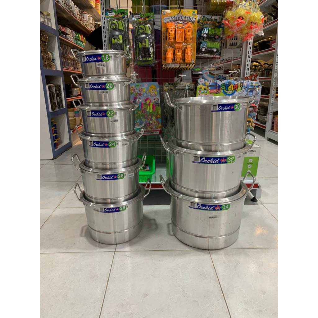 Panci Orchid / Panci Aluminium Orchid / Panci Besar SNI / Panci Masak Serbaguna