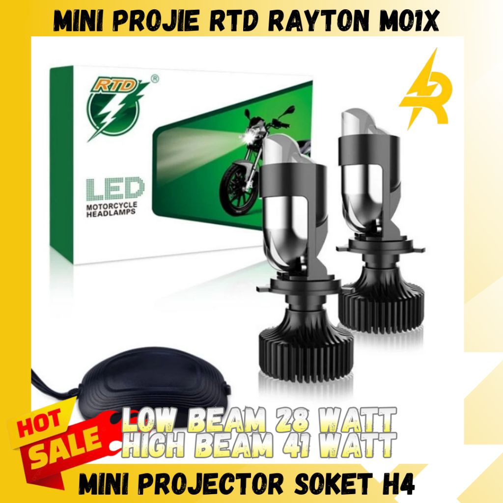 RTD MO1X LAMPU HEADLAMP H4 MINI PROJI ORIGINAL RTD RAYTON