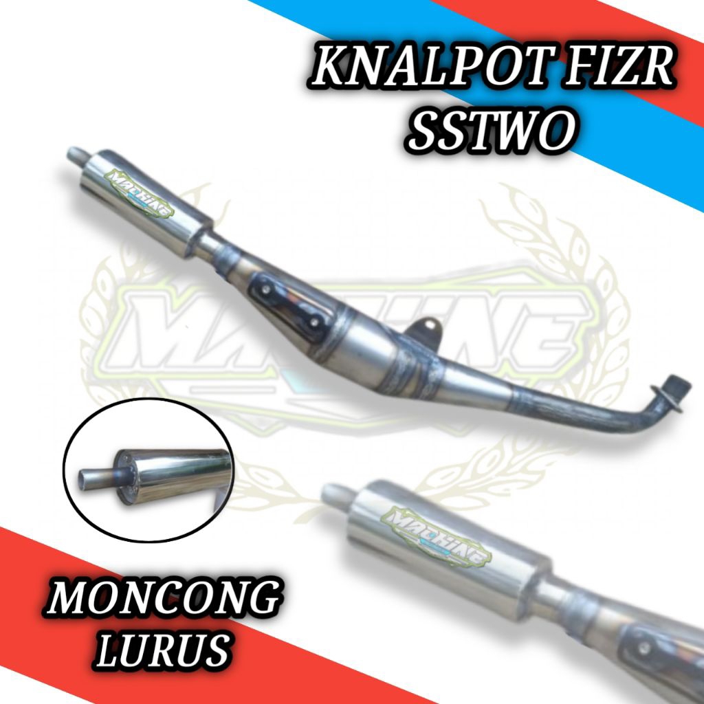 KNALPOT STANDAR RACING FIZR SSTWO ORIGINAL MACHINE INDONESIA BUKAN NXL RTX