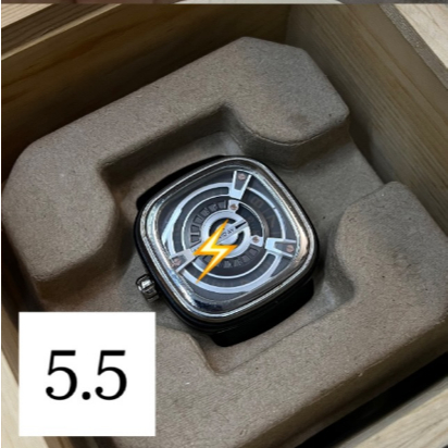 Sevenfriday M-Series M1/03 automatic watch with a black calf skin leather strap LIKENEW FULLSET