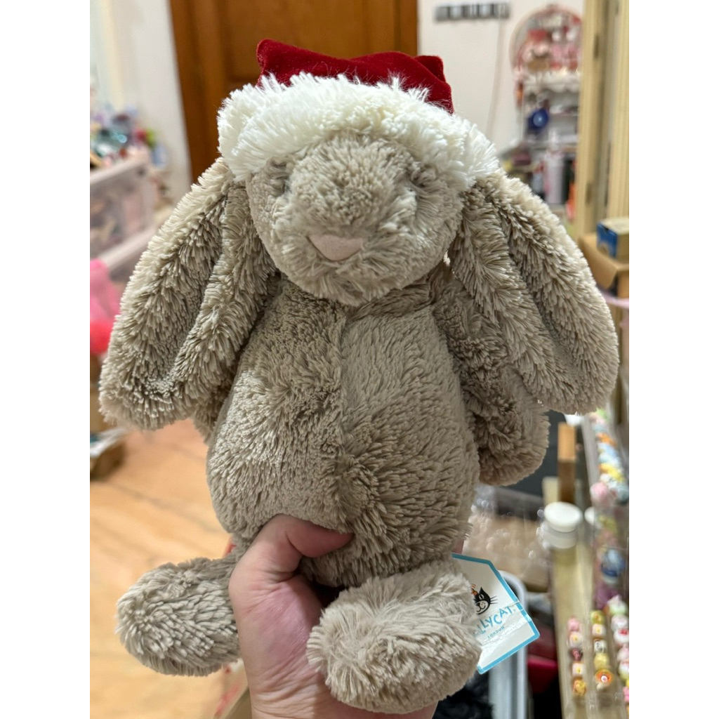 PRELOVED ORIGINAL medium jellycat bashful christmas bunny christmas jellycat boneka jellycat christm